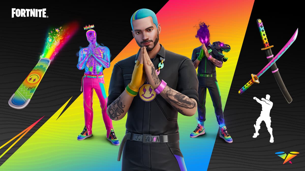 Fortnite J Balvin Bundle items