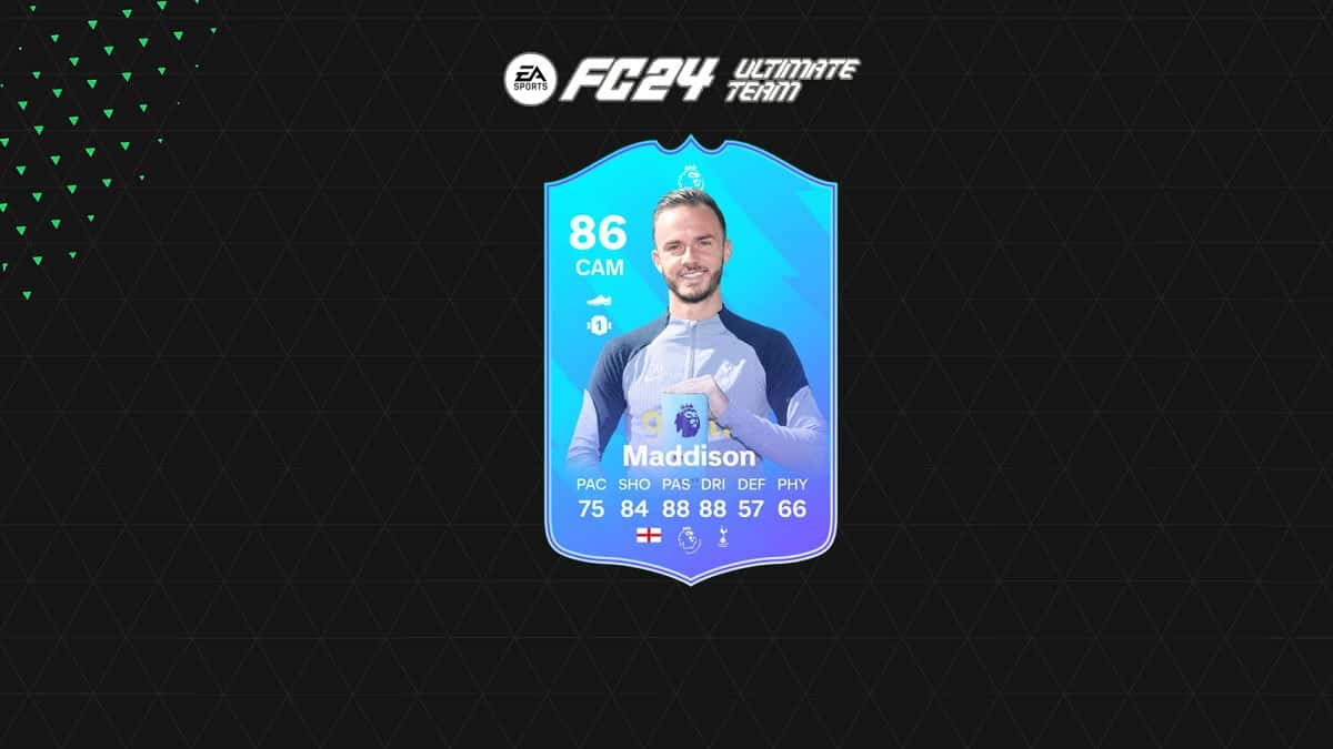 EA FC 24 Premier League Player of the Month James Maddison