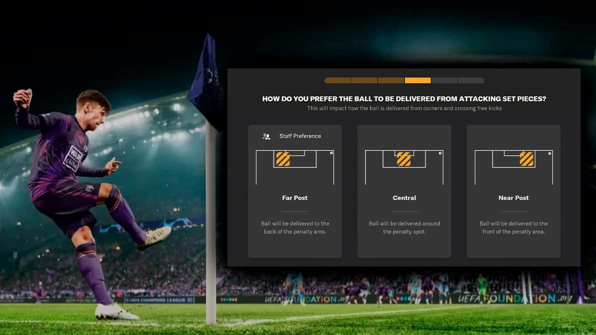 Set-Piece tactics in Football Manager 2024