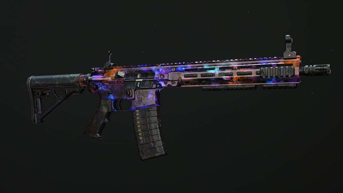 mw2 orion camo on M4 assault rifle