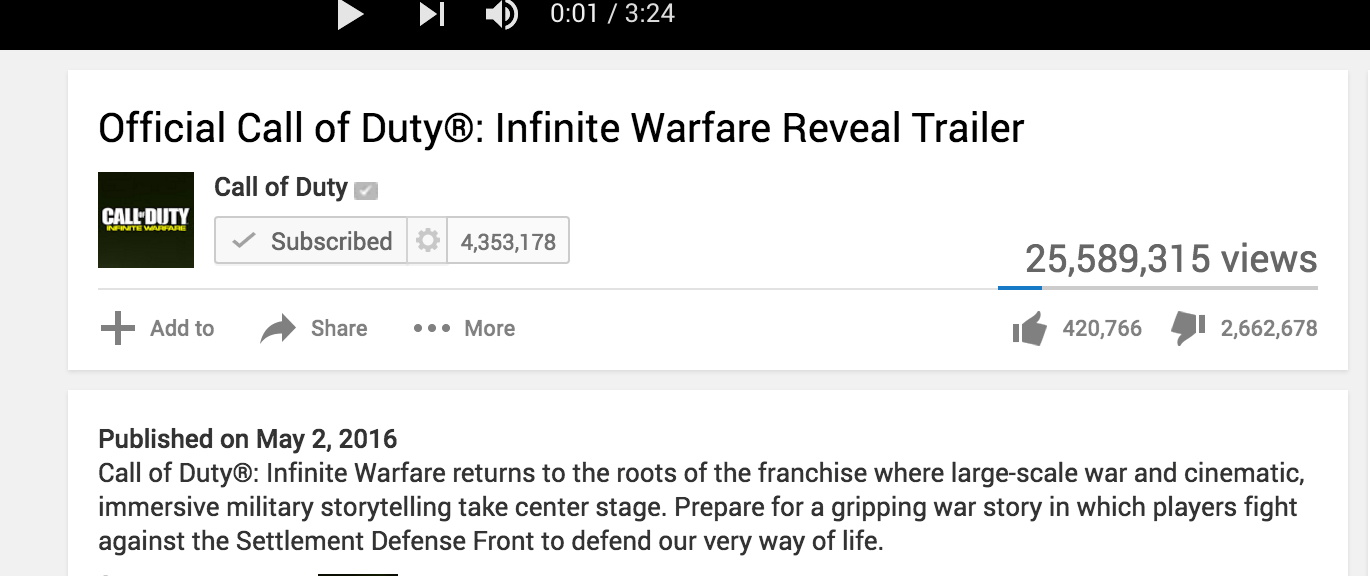 Official Reveal Trailer  Call of Duty: Infinite Warfare 