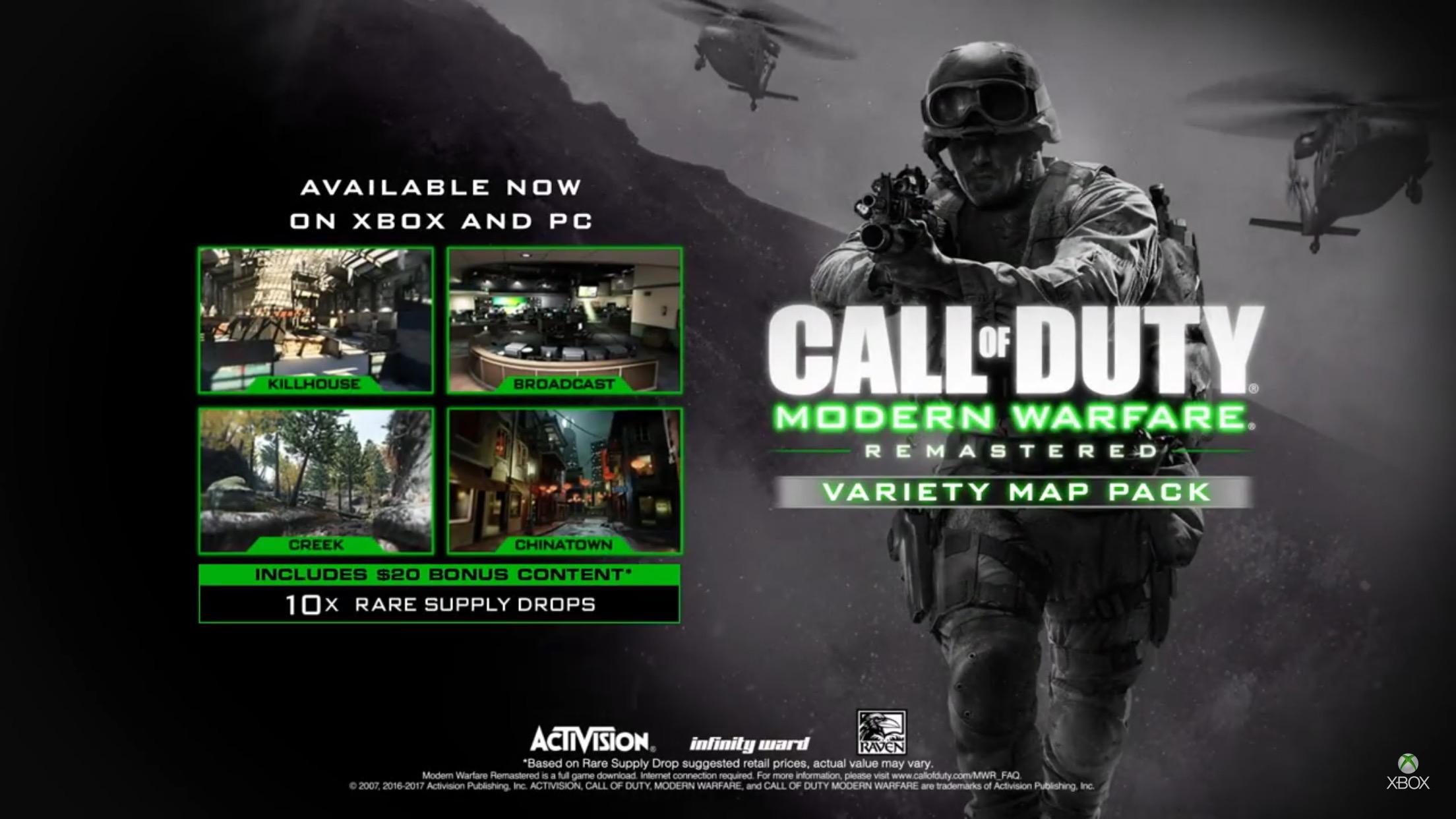 Call of Duty: Modern Warfare Remastered, Activision, Xbox One