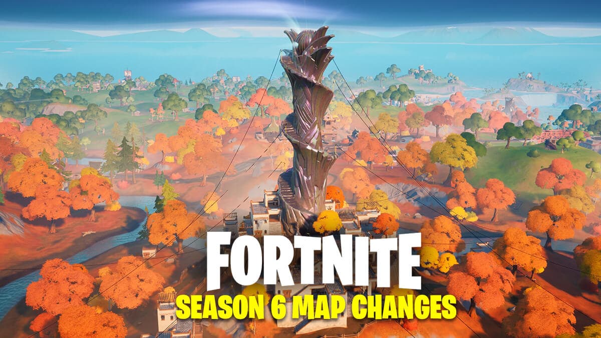Every Fortnite Season 6 Map Change The Spire Guardian Spires