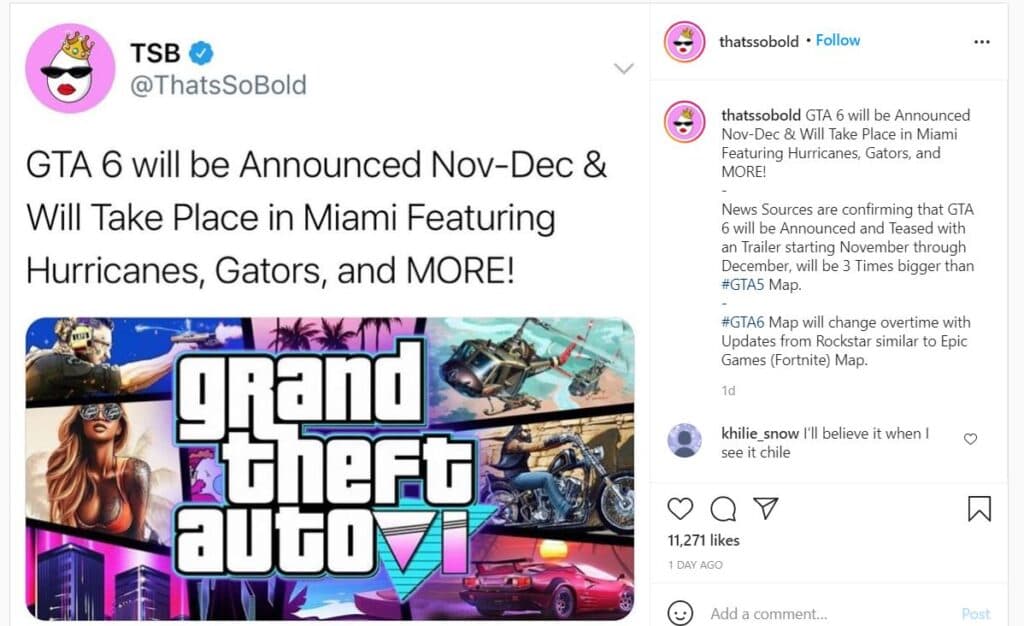 GTA 6 Official Trailer Announcement
