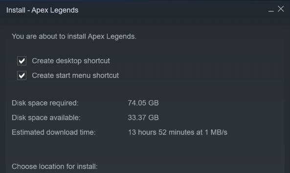Apex Legends system requirements