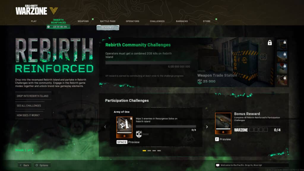 Warzone Rebirth Reinforced Event: Community Challenges, rewards, end ...