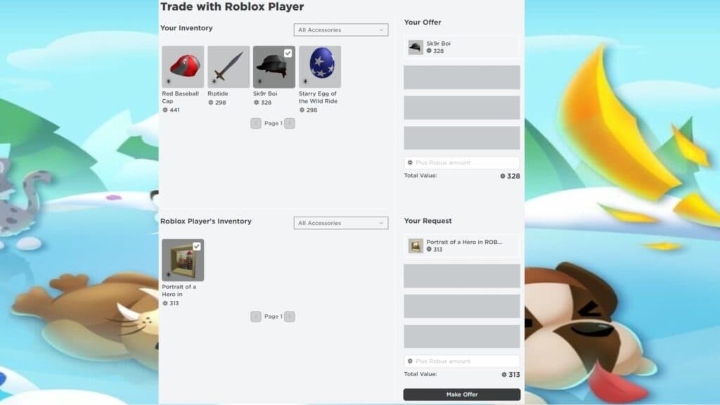 How to trade in Roblox?