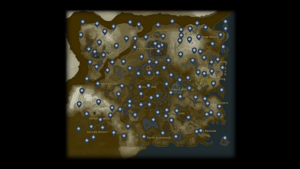 Shrine map and locations for Zelda: Tears of the Kingdom - Polygon in 2023