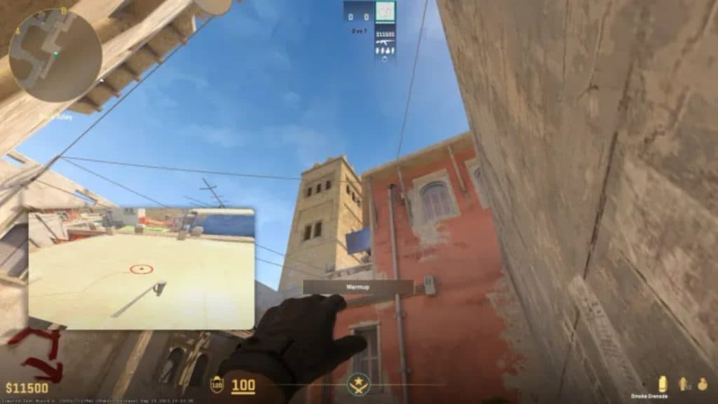 Market's door smoke spot in mirage