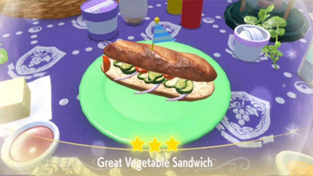 All Pokemon Scarlet & Violet Shiny Sandwich recipes - Charlie INTEL