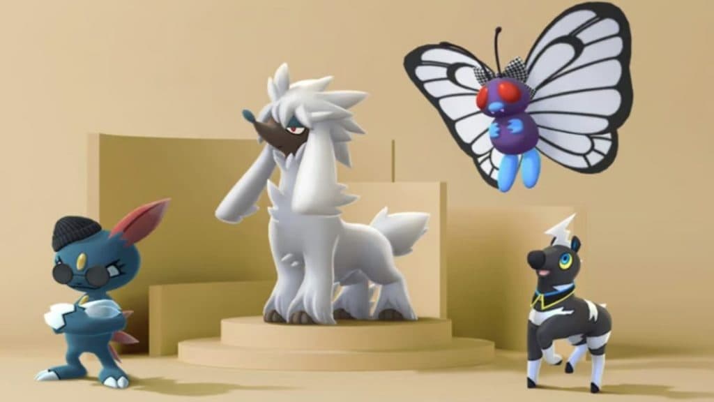 pokemon go fashion week 2023 fashionable furfrou, sneasel, blitzle, ad butterfree