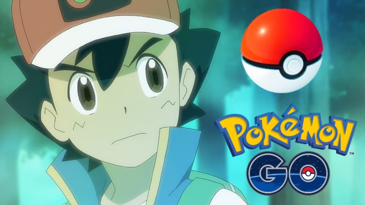 pokemon go ash ketchum with a poke ball