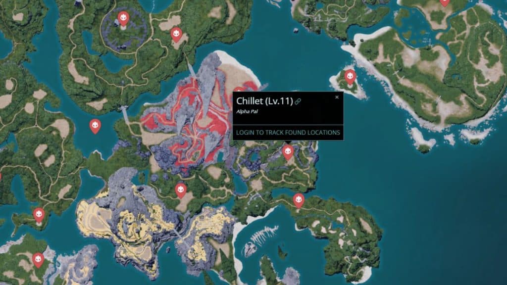 palworld map screenshot