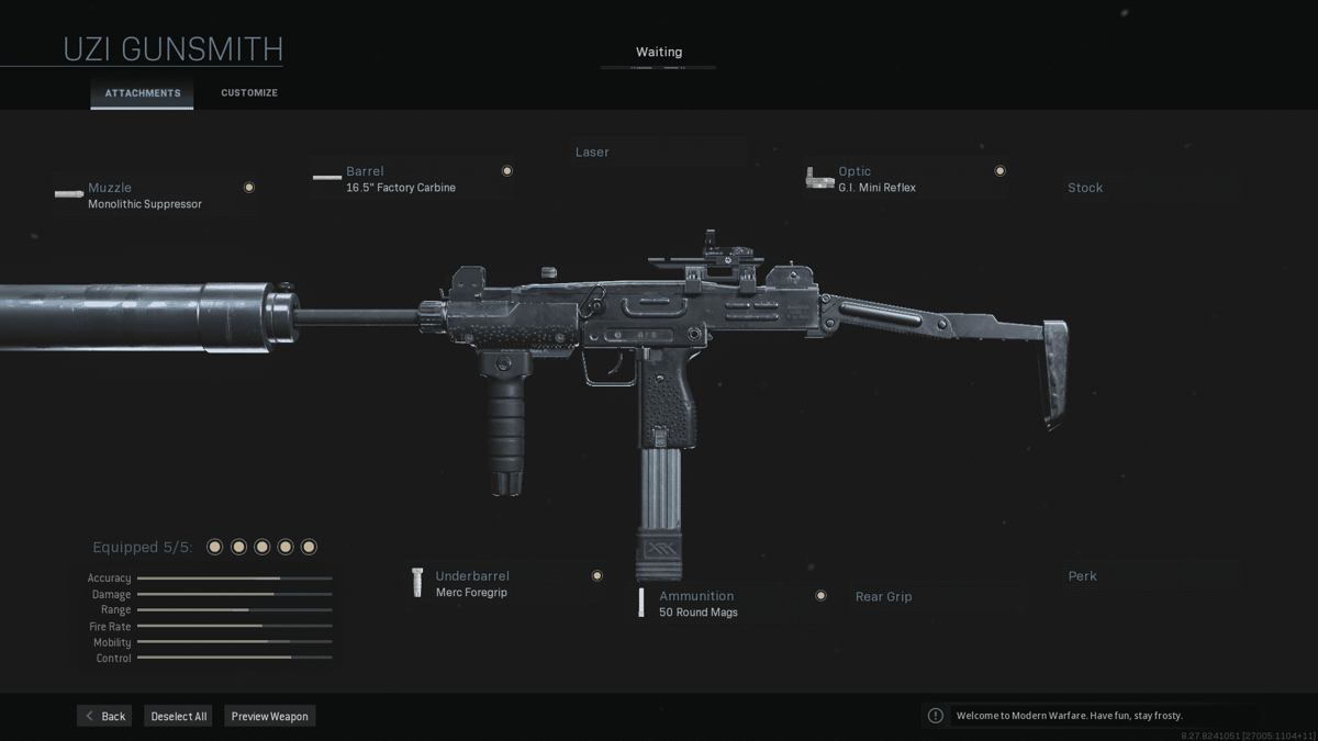 Best Warzone Uzi Loadout