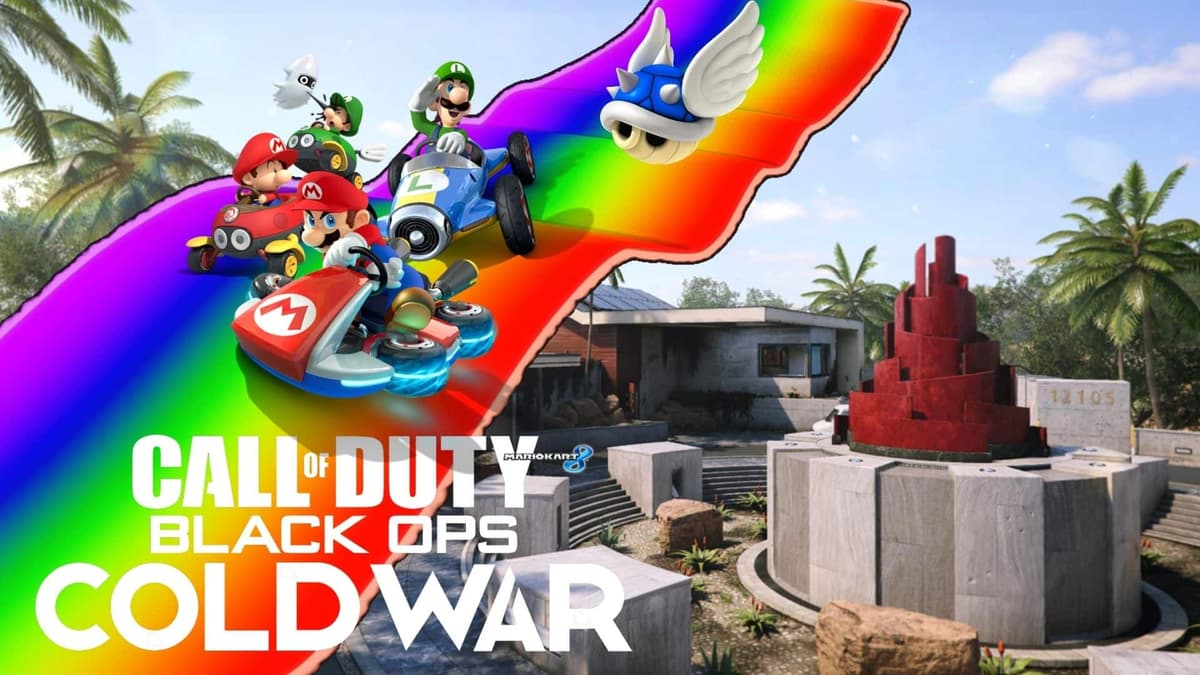 cod bocw mario kart rainbow road