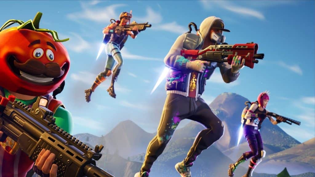 players using jetpacks in fortnite