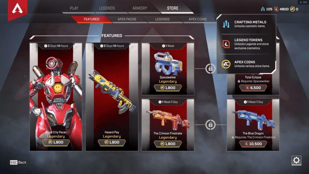 apex legends legend tokens