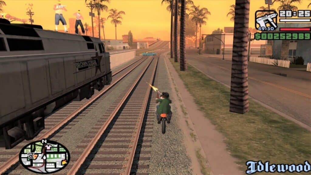 gta san andreas train