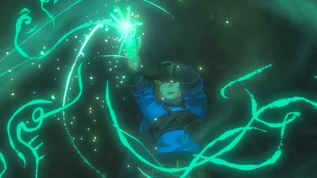 Link in action in the legend of zelda breath of the wild 2