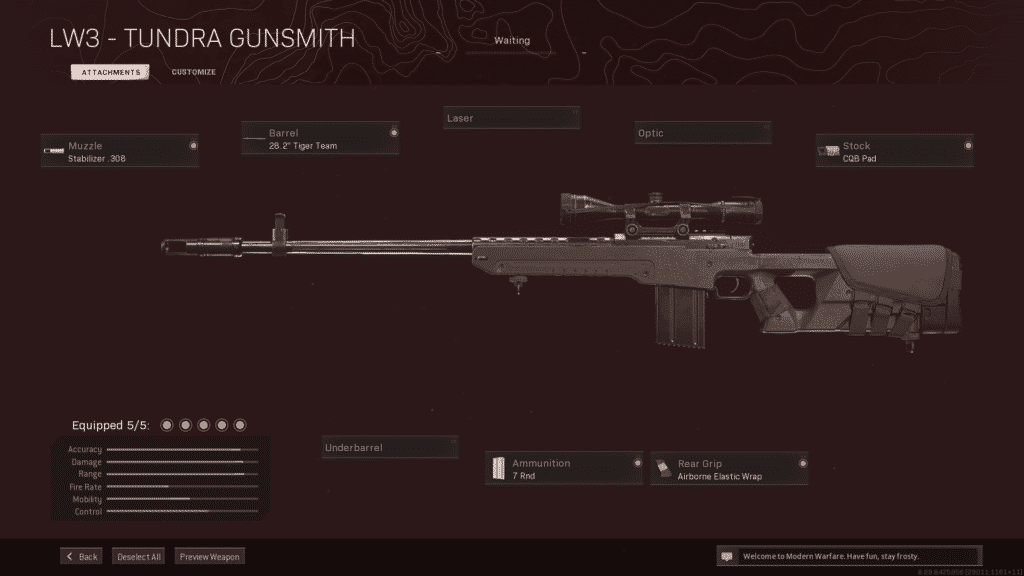 TimTheTatMan's LW3 Tundra loadout