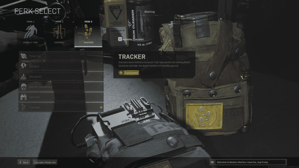 CoD Warzone Tracker perk