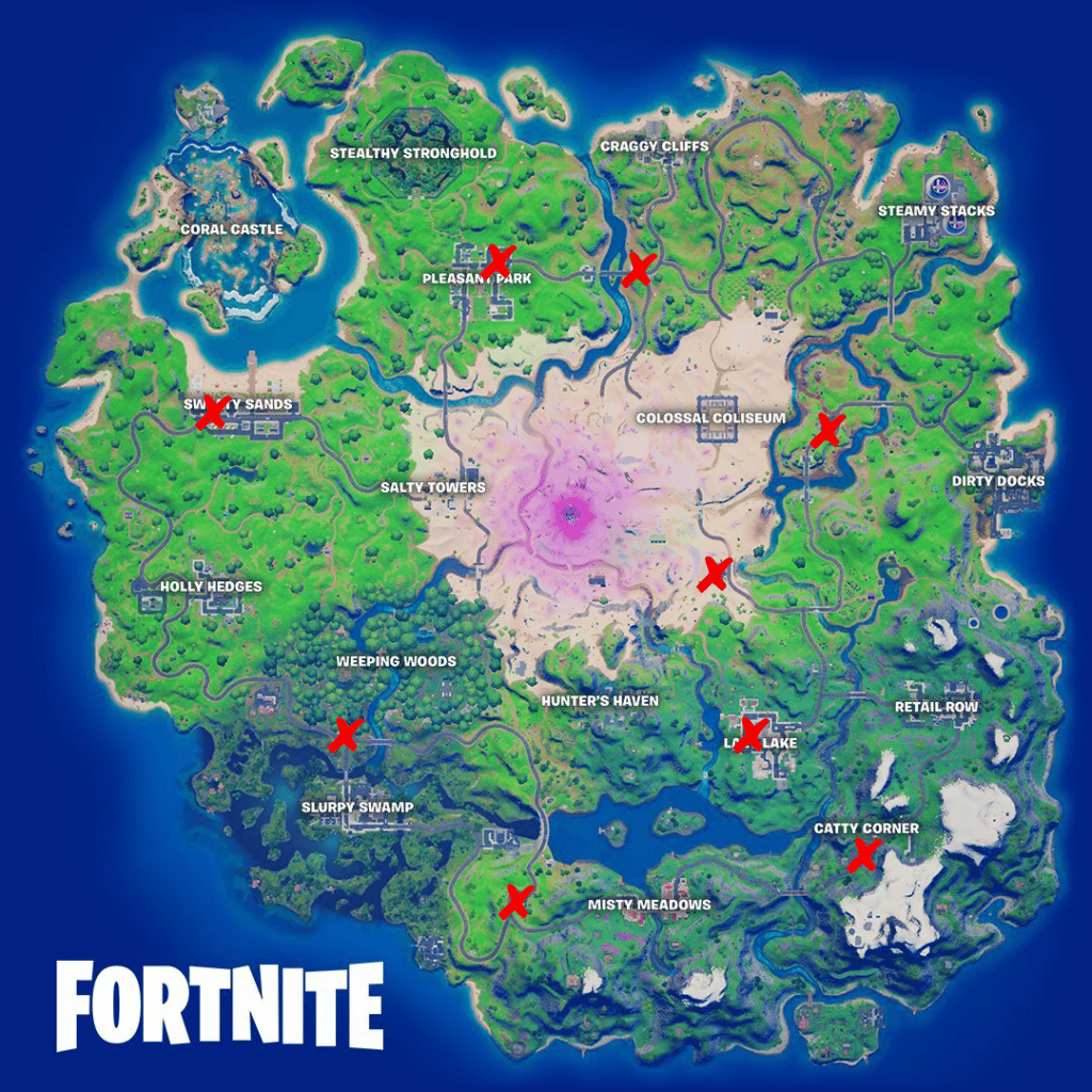 Fortnite Season 5 Gas pumps locations