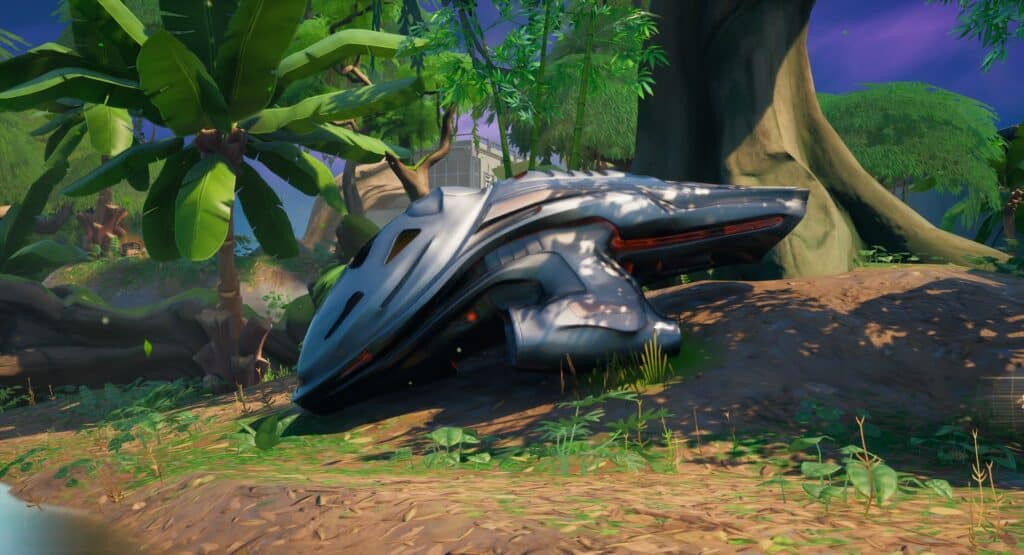 Predator's ship in Fortnite. 