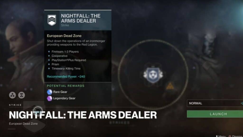 destiny 2 arms dealer strike