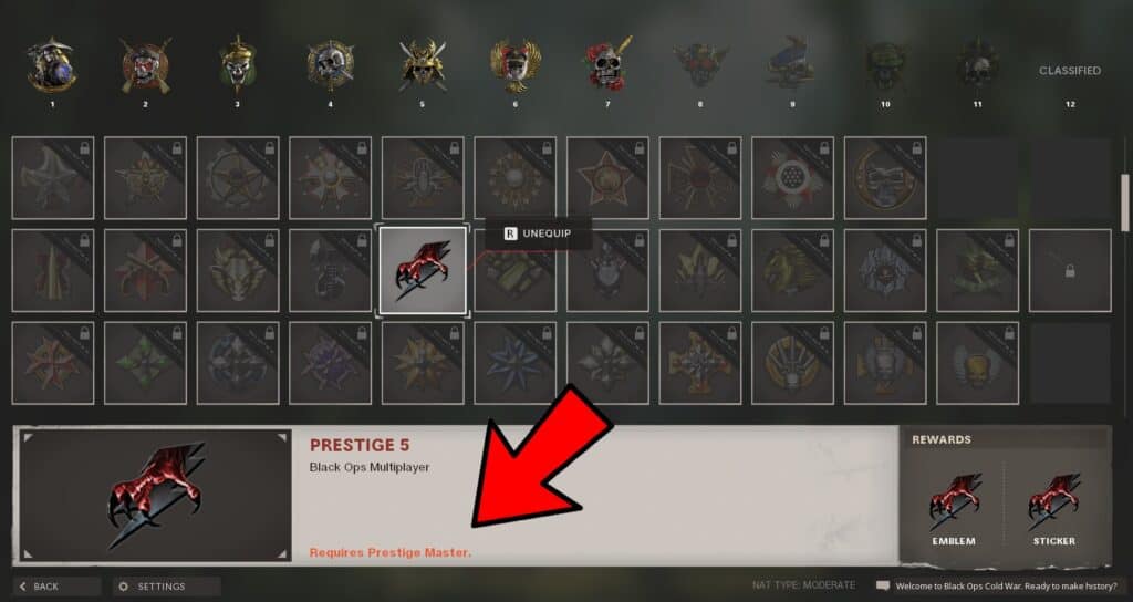 black ops cold war prestige icon locked