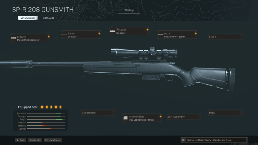 best Warzone spr Loadout attachments