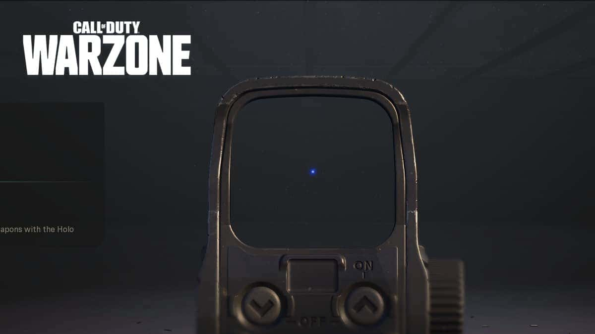 Warzone Blue Dot reticle