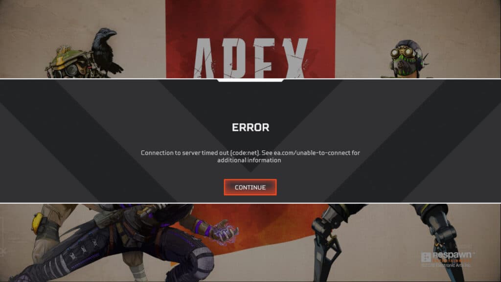 Apex Legends code:net error code