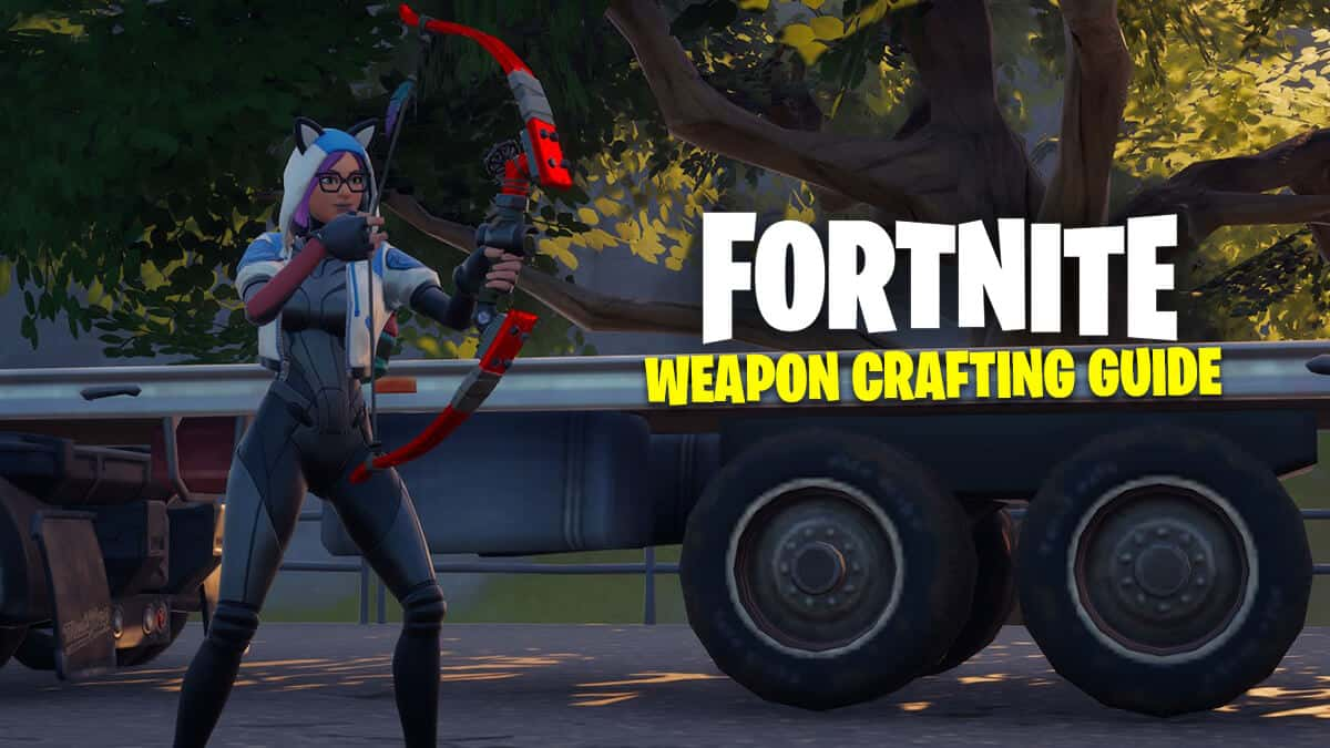 Fortnite player using a bow