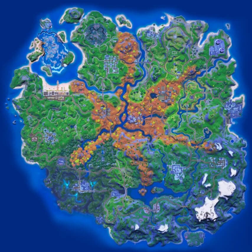 Fortnite's Season 6 map. 