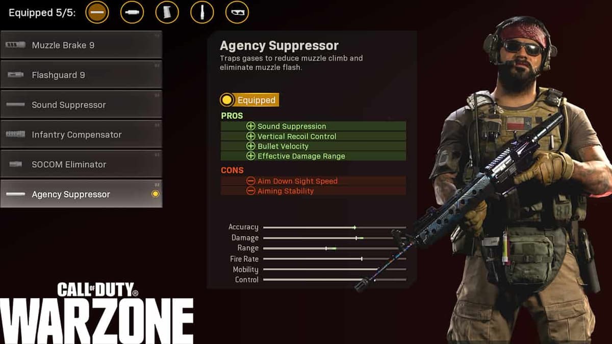 COD Warzone Season 2 - Agency Suppressor Changes