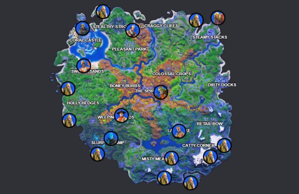 Fortnite Season 6 Jonesy locations