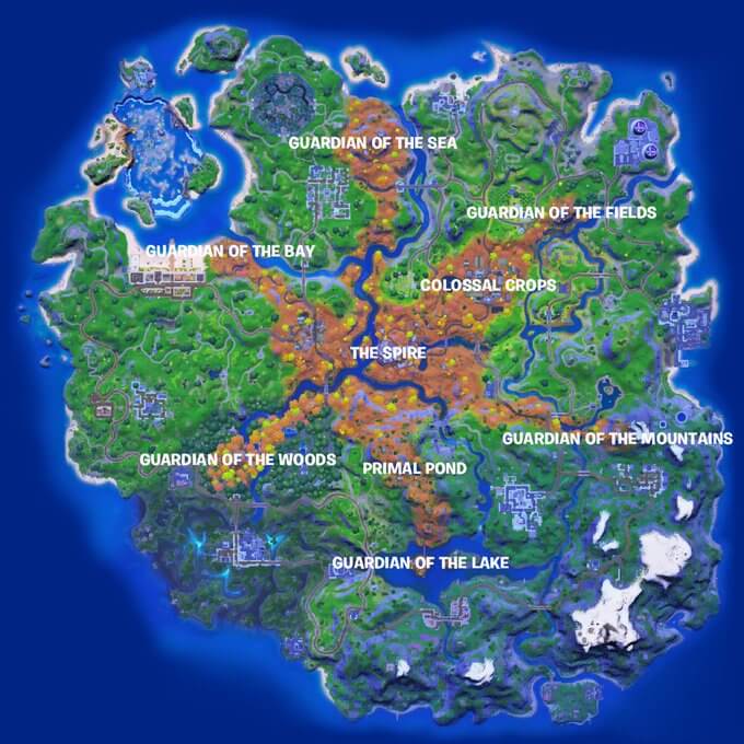 Fortnite Mythic Weapons Locations Season 6