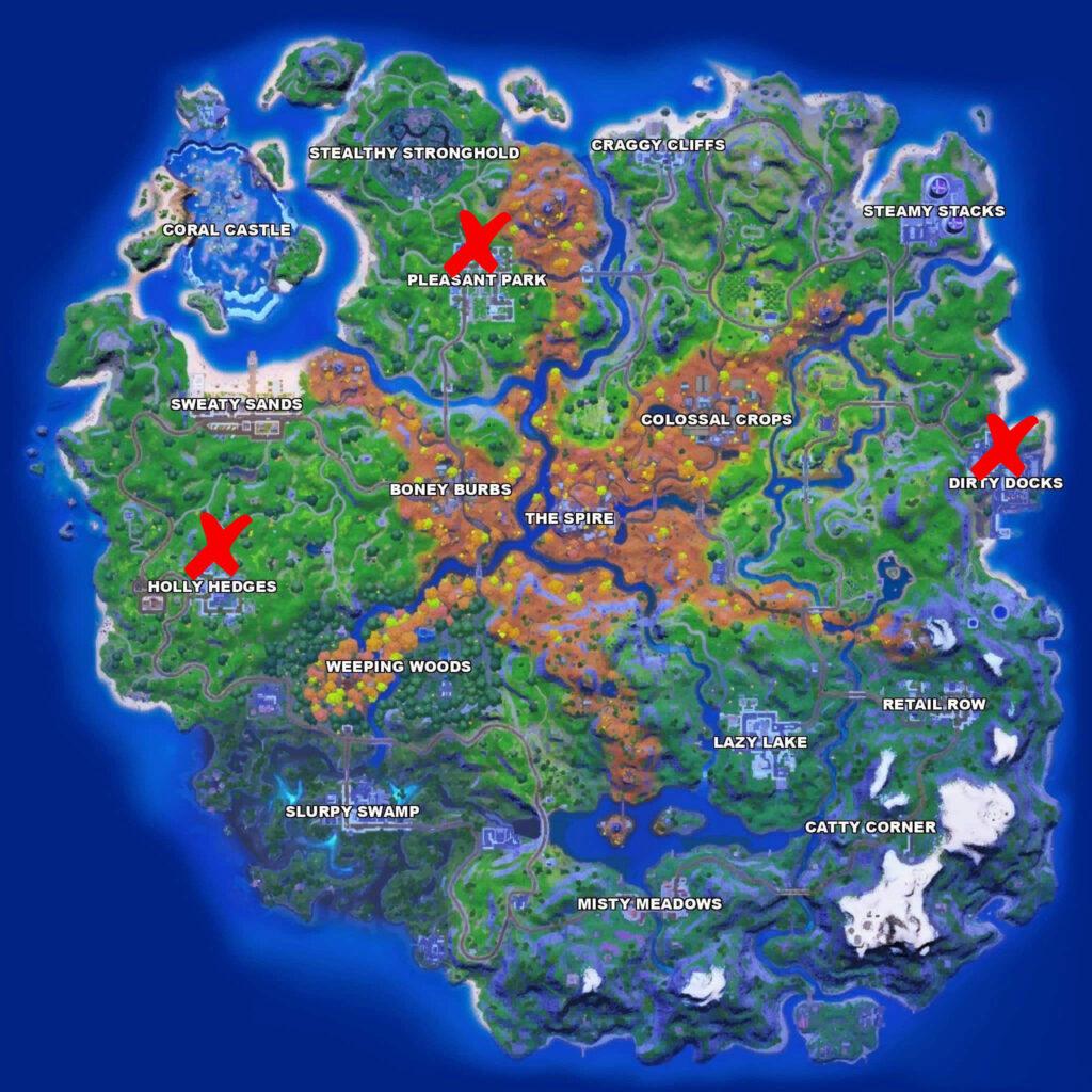 All soccer player locations in Fortnite Season 6