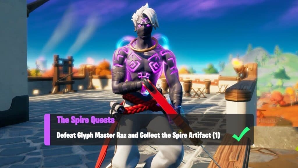 Glyph Master Raz Spire Challenge in Fortnite 