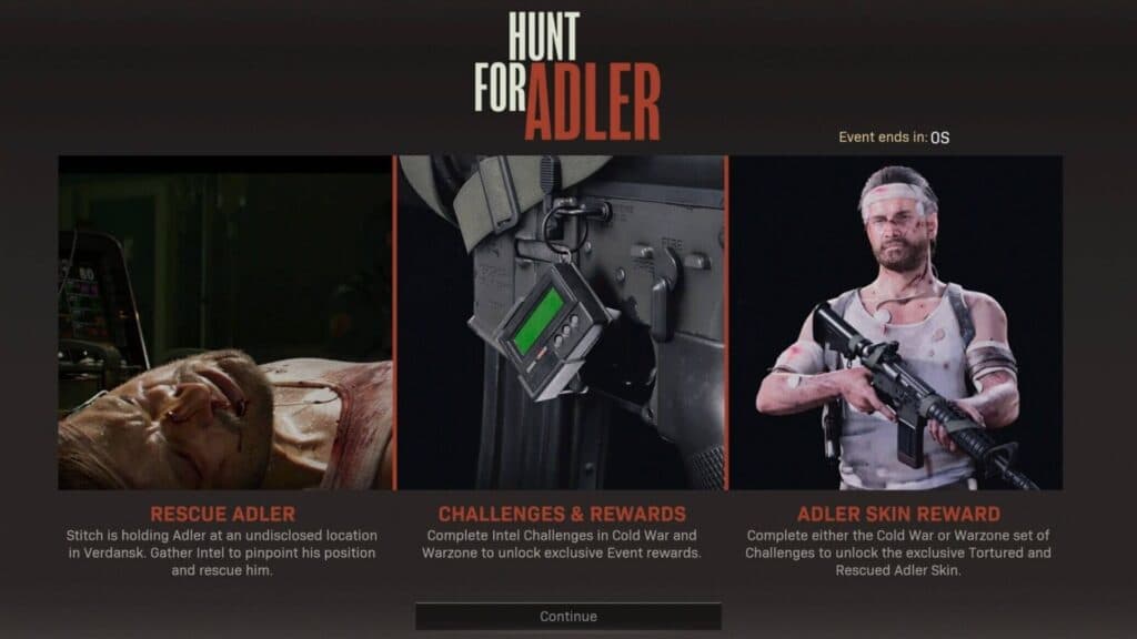 cod hunt for adler challenge