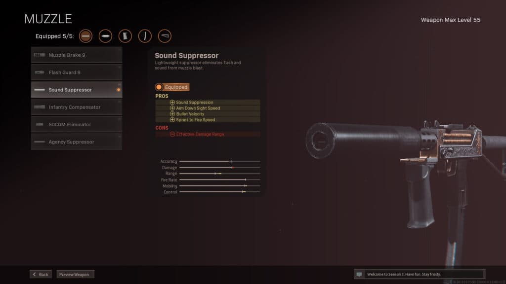 Warzone Sound Suppressor