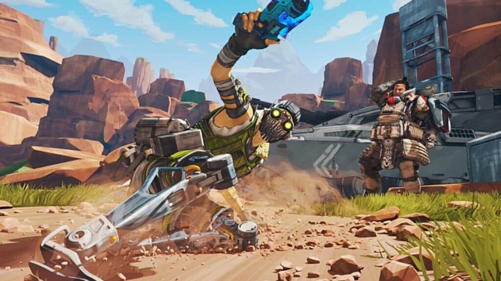 Caustic and Octane in Apex Legends