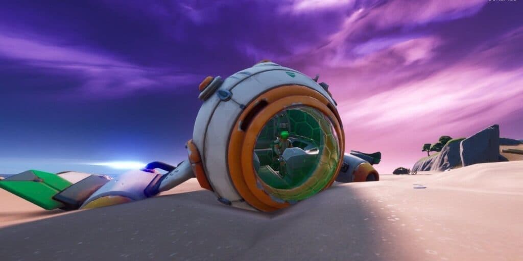 Spaceship in Fortnite