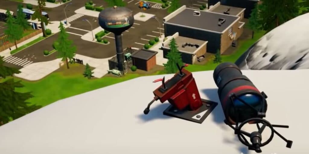 Retail Row damaged telescope location