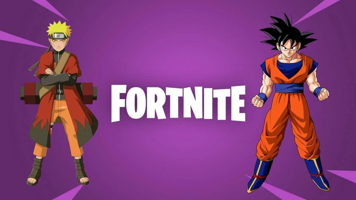 naruto and goku in fortnite