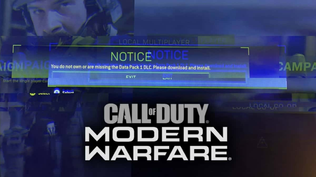 cod modern warfare error