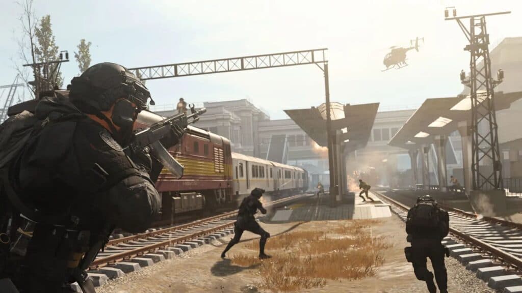 cod warzone train station