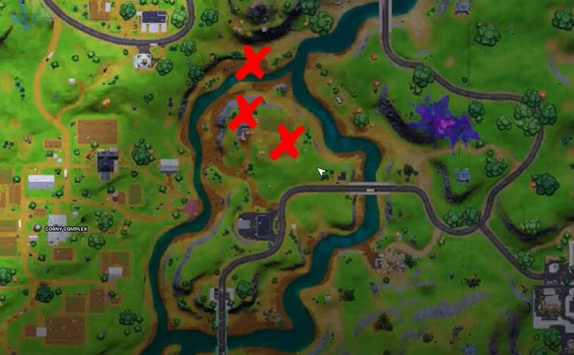 Fortnite farm clues on map