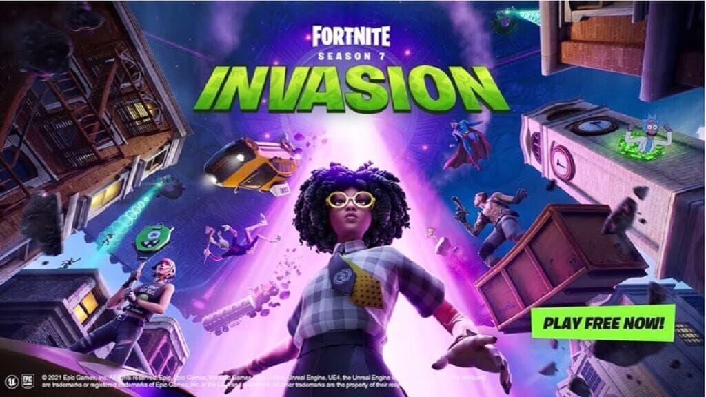 Alien invasion in Fortnite Season 7