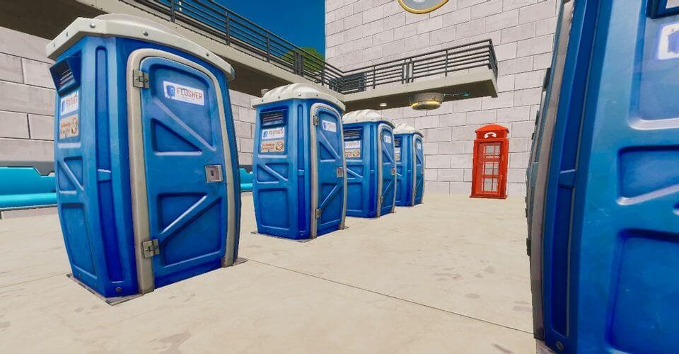 Porta Potties in Fortnite